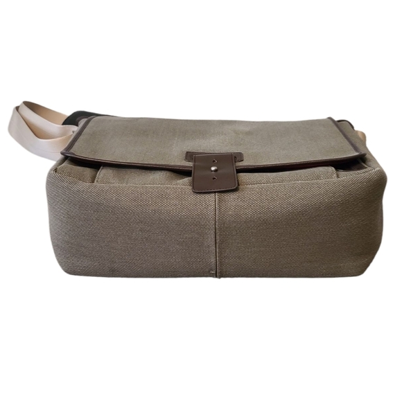 STM Russ Folisi NWT Green And Orange Laptop Messenger Bag Size XL - Picture 4 of 16